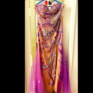 Strapless prom dress